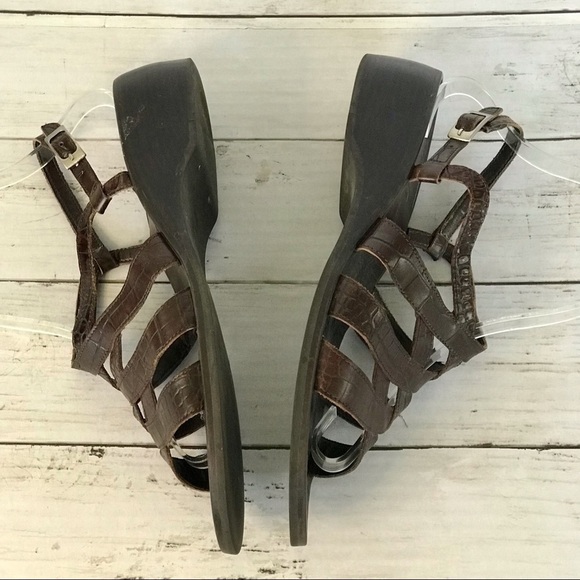 Etienne Aigner Grant Leather Strappy Sandal - Picture 7 of 11